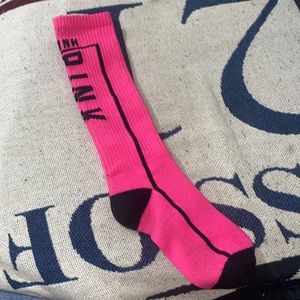 VS Pink knee high socks